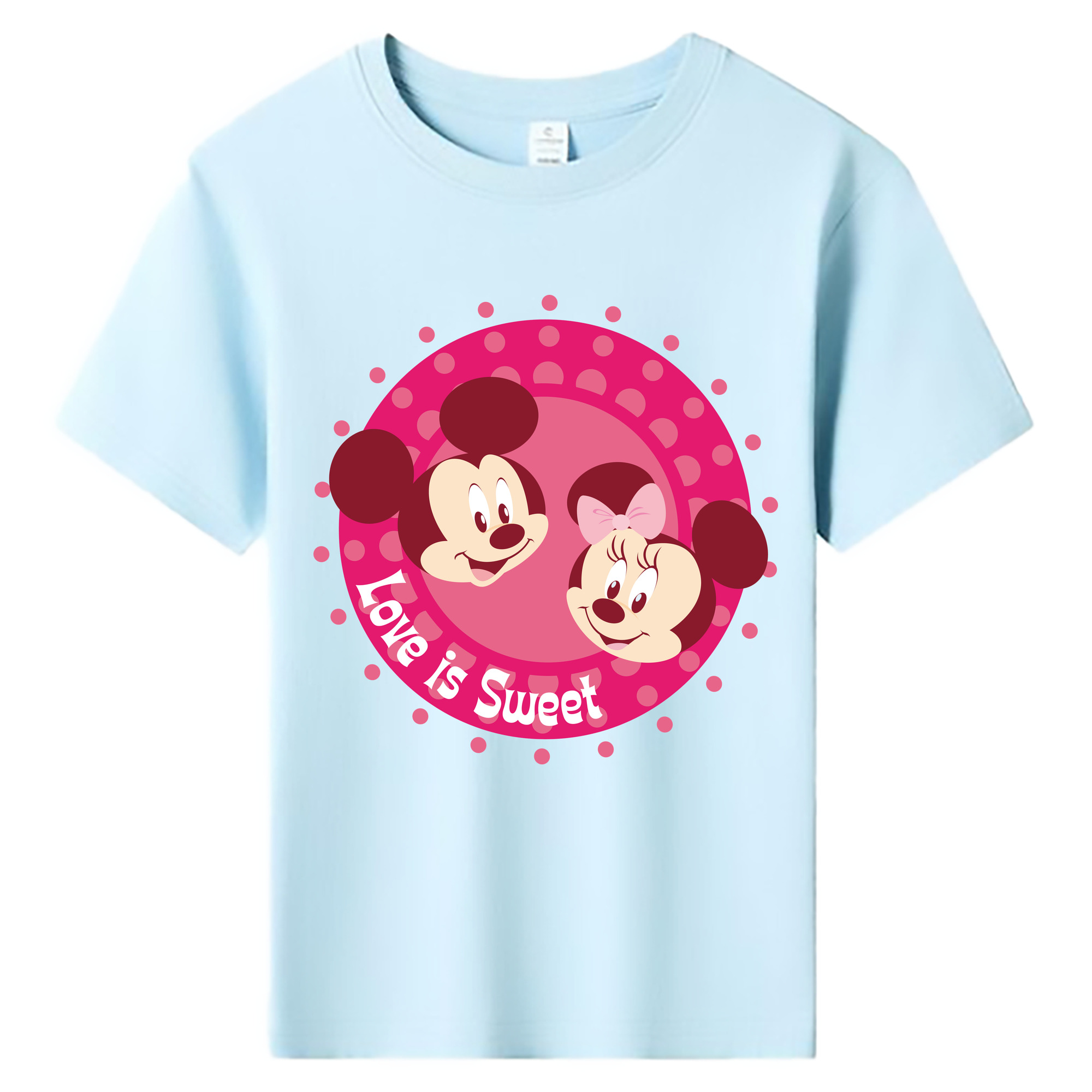 ミッキーマウス Mickey Mouse 綿100％キッズTシャツ（フロントプリント）